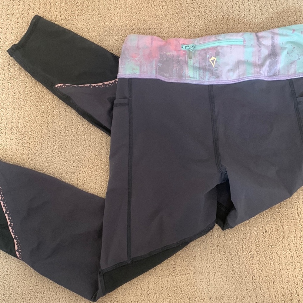 lululemon iviva gray leggings size 12